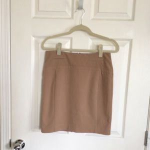 Express Tan Business Skirt